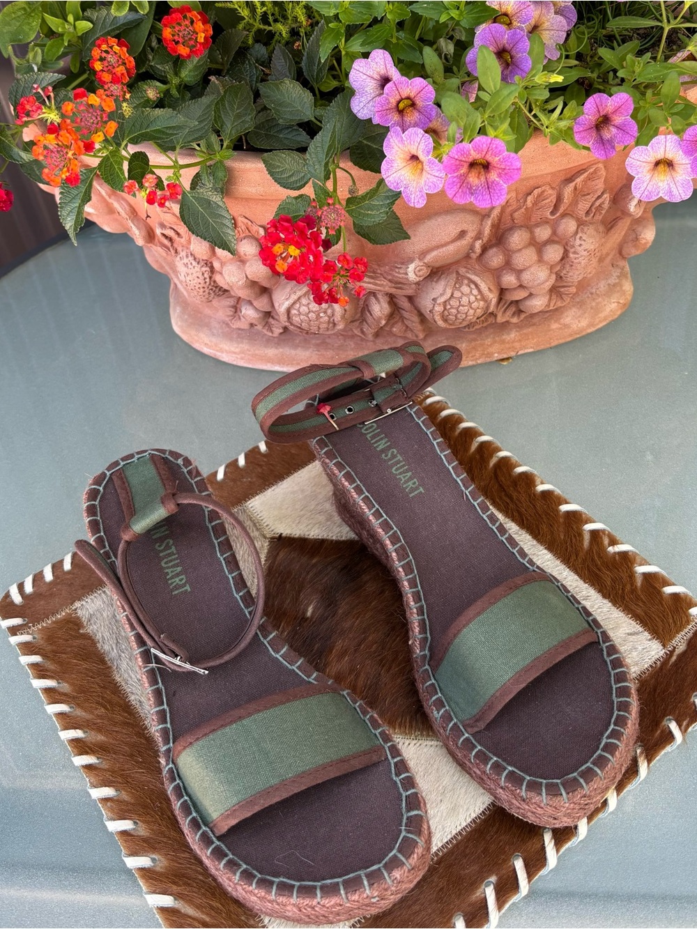 Colin Stuart Ankle Strap Espadrilles NWOT